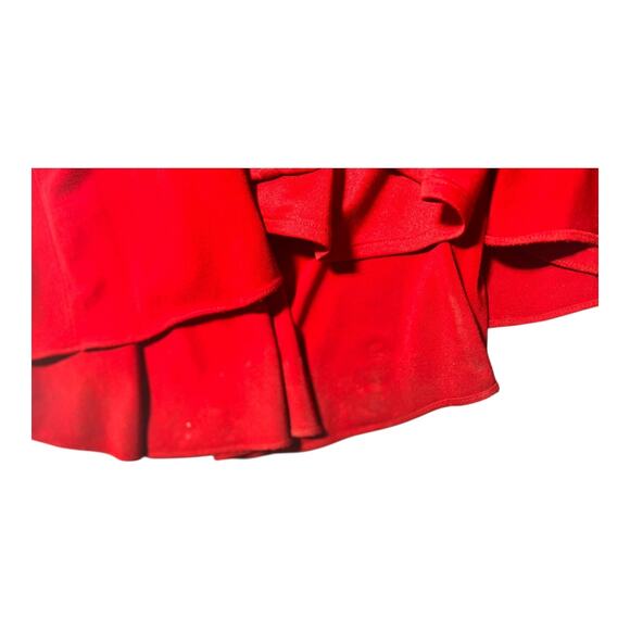 Jovani red jersey gown women’s size 4 long gathered open back - Picture 5 of 7